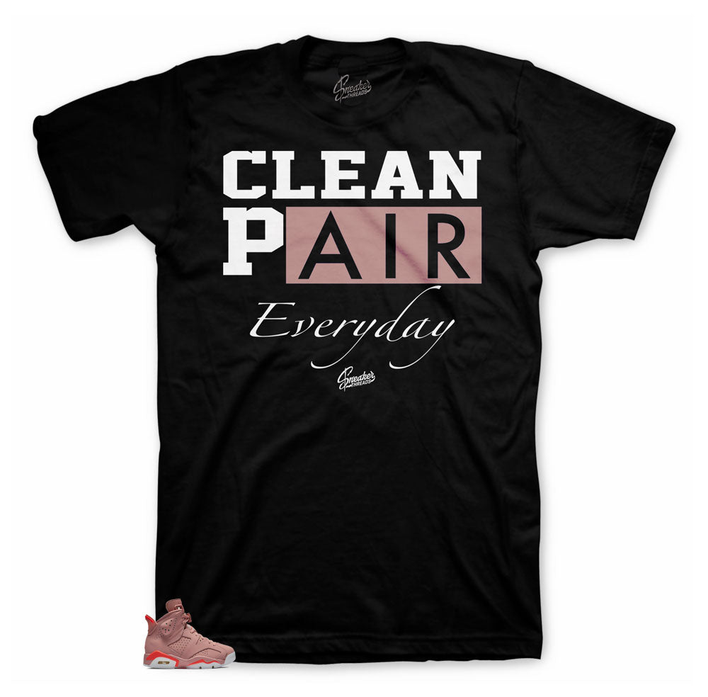 Millennial Pink Jordan 6 sneaker tees match retro 6s shoes.