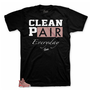 Millennial Pink Jordan 6 sneaker tees match retro 6s shoes.