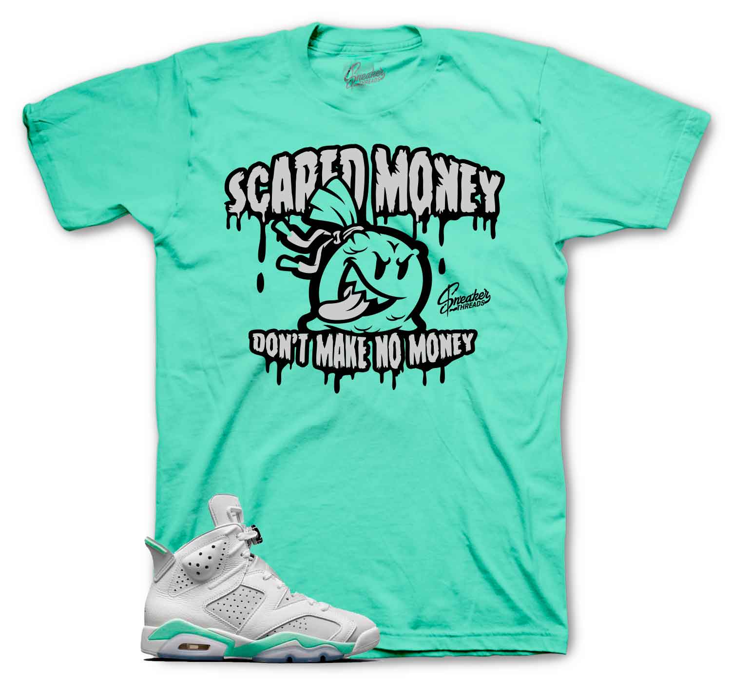 Jordan 6 mint foam sneaker tees