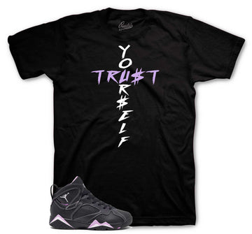 Retro 7 Barely Grape Shirt - Trust Yourself - Black