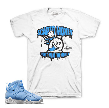 Jordan 7 pantone tee match retro 7 university blue shirt.