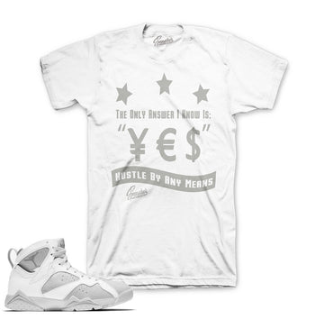 Match Jordan 7 pure money shirts retro 7's money tees match.