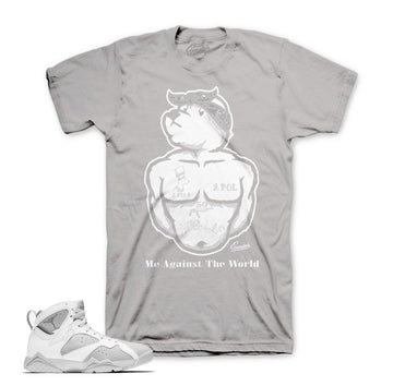 Pure money Jordan 7 shirt match | official platinum sneaker tee