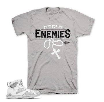 Pure platinum Jordan 7 tee match pure money 7's.