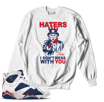 Jordan 7 tinker alternate sweaters match retro 7 olympic crewneck.