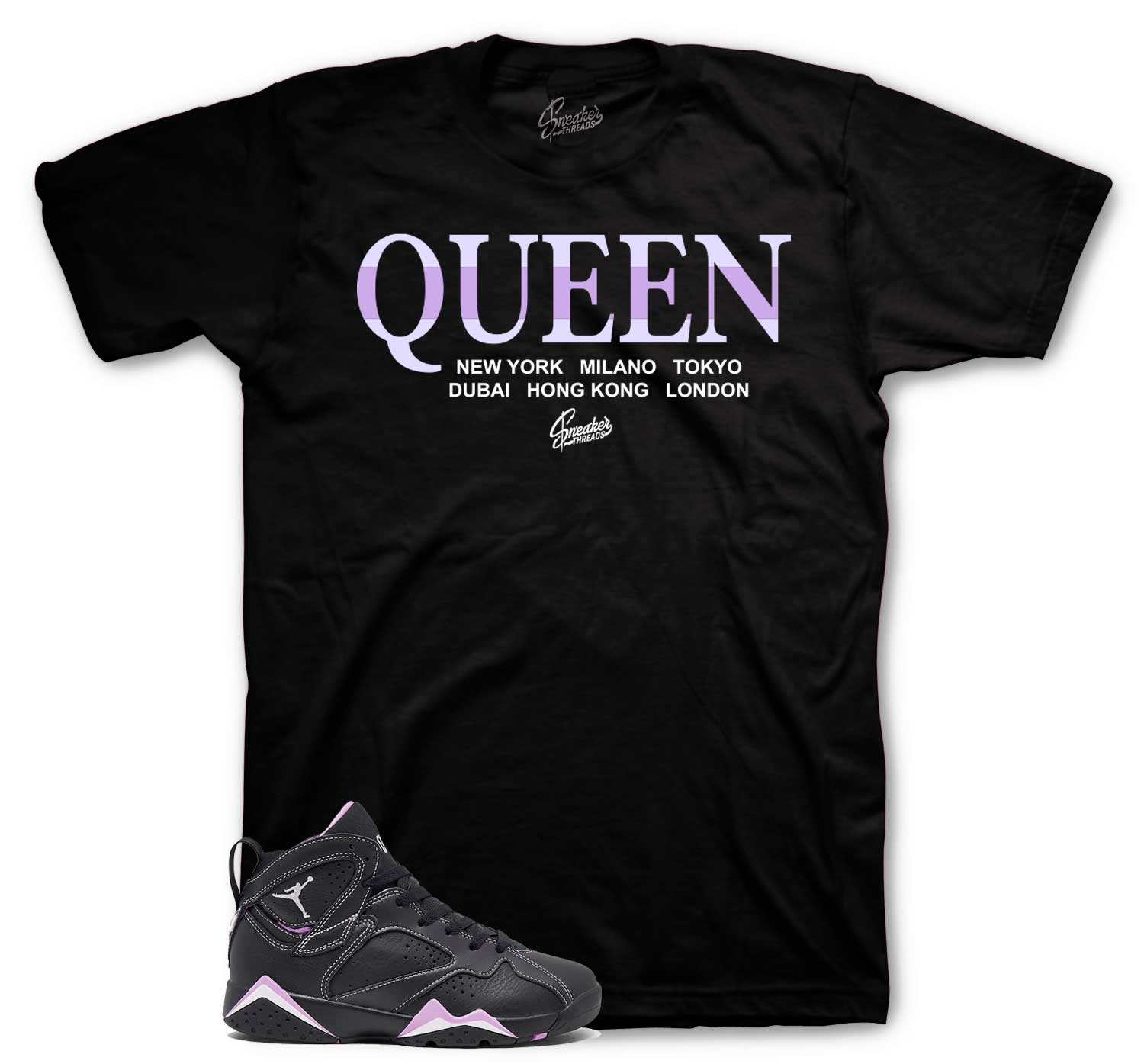 Retro 7 Barely Grape Shirt - Worldwide - Black