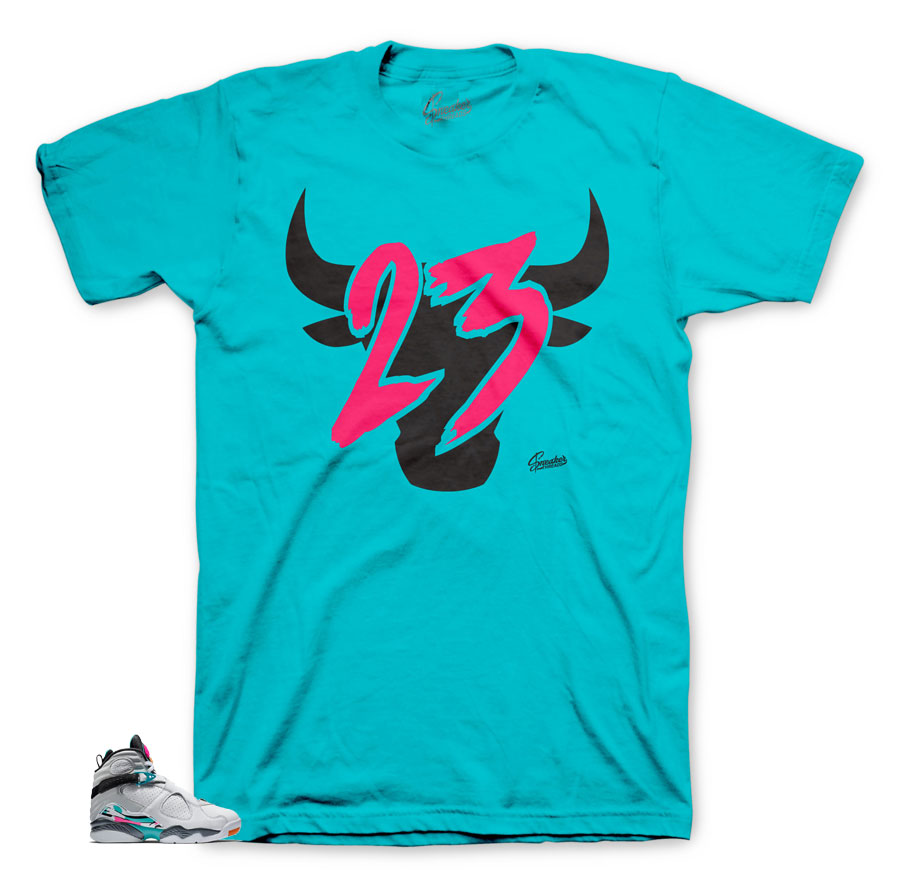 Jordan 23 toro shirts to match South Beach 8's