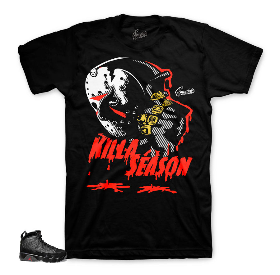 Bred Jordan 9 sneaker tees match | The best shirts match bred 9.