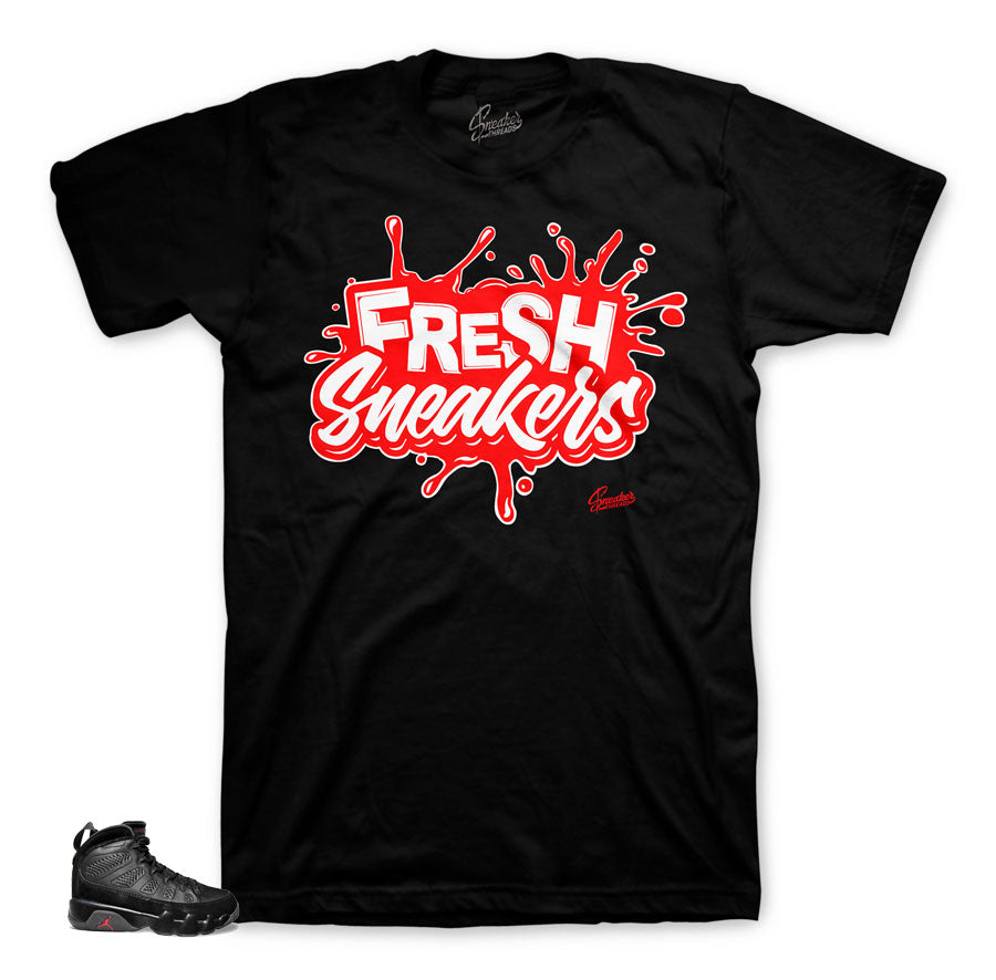 The freshest clothing to match Jordan 9 bred shoes.
