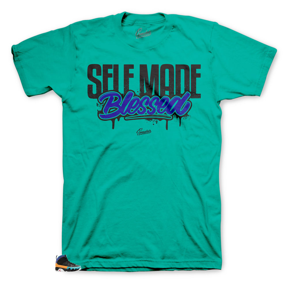 Jordan 9 Do it Self made shirts collection