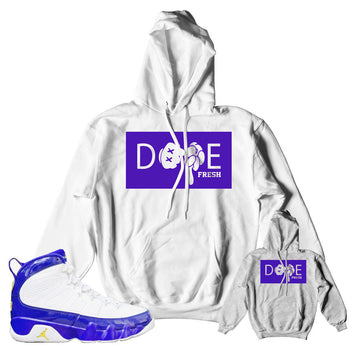 Jordan 9 lakers hoody match retro 9 tour yellow hoodies.