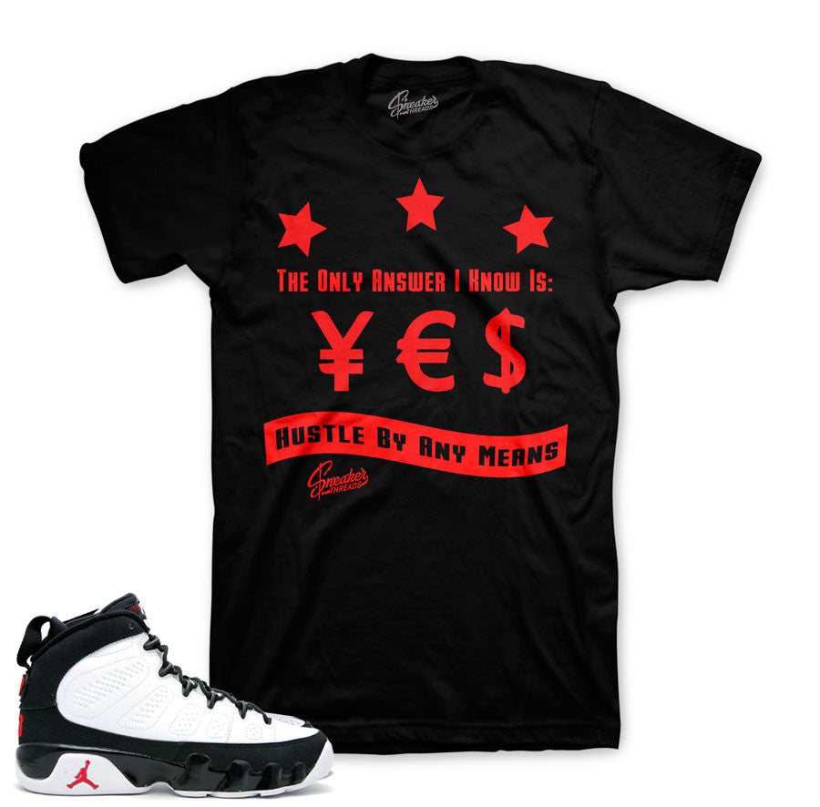 Space jam retro 9 tees to match retro 9's OG sneakers.