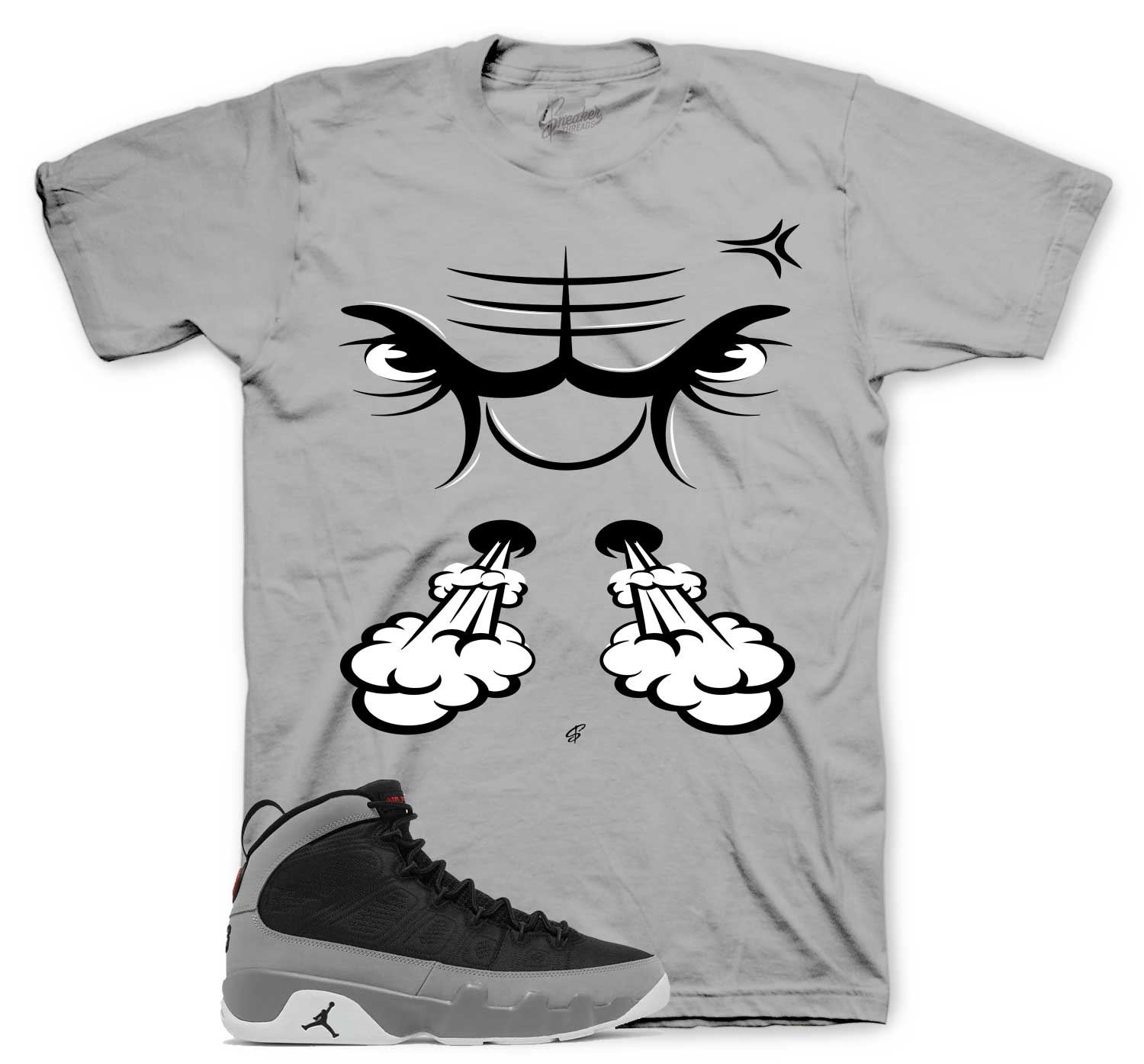 Jordan 9 particle grey tees