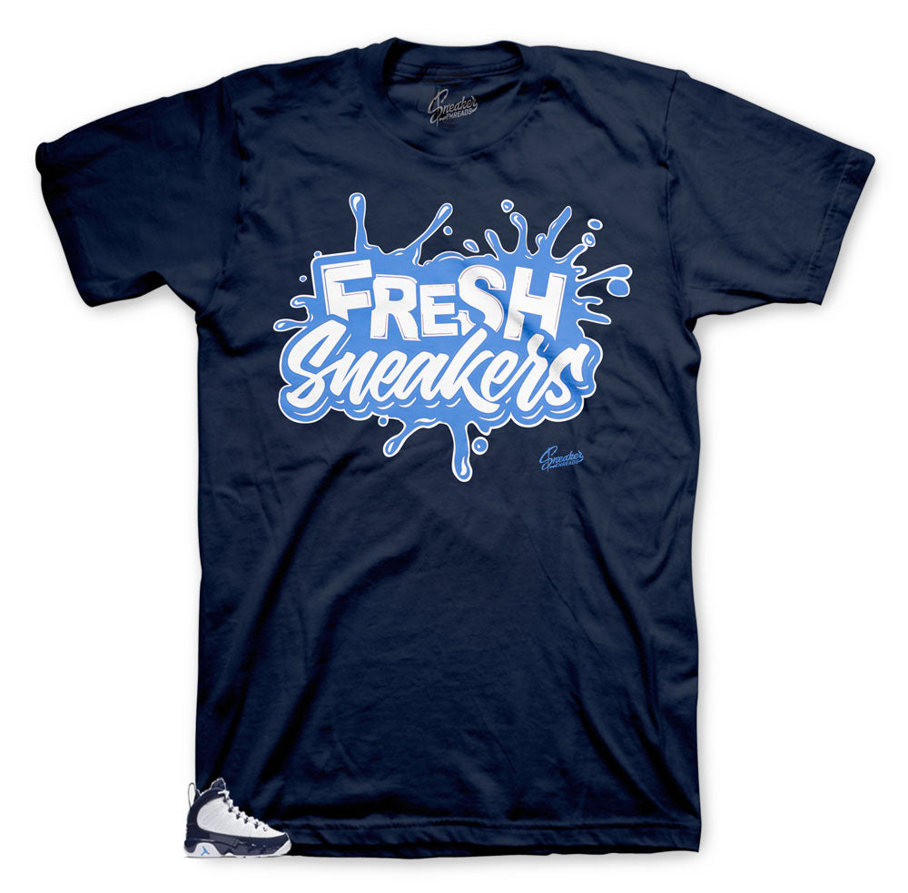 Jordan UNC sneaker 9s match shirt collection made for Jordan 9s