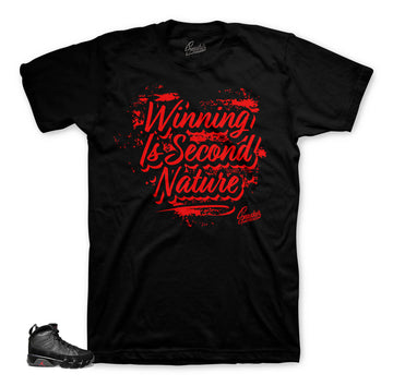 Bred 9 sneaker tees match shoes. Hustle state of mins sneaker tee.