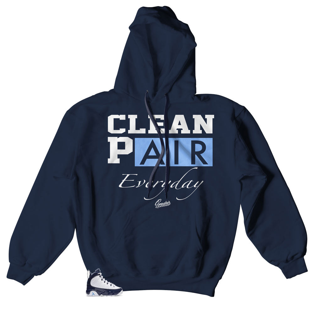 Hoody collections designed to match Jordan UNC 9s all star sneakers