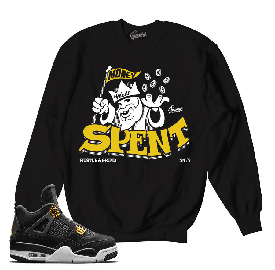 Match Jordan 4 royalty sweaters retro 4 match shoes.