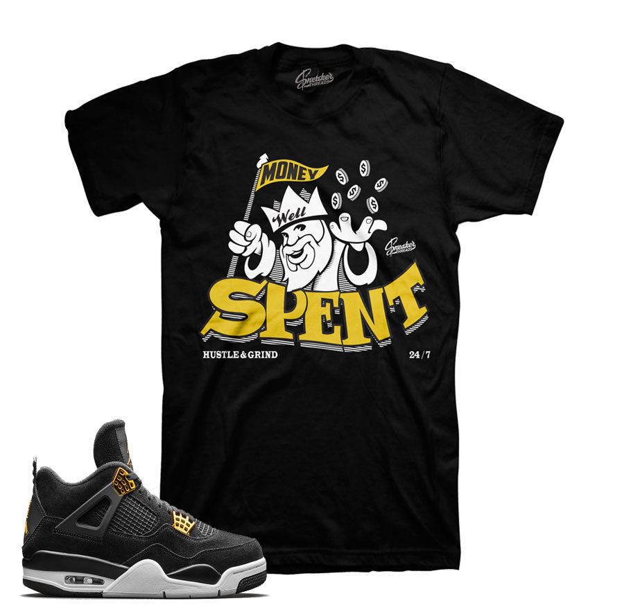 Jordan 4 royalty sneaker tees match shoes | Sneaker tees
