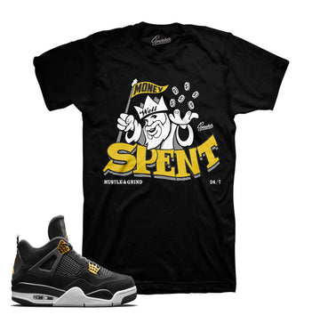 Jordan 4 royalty sneaker tees match shoes | Sneaker tees
