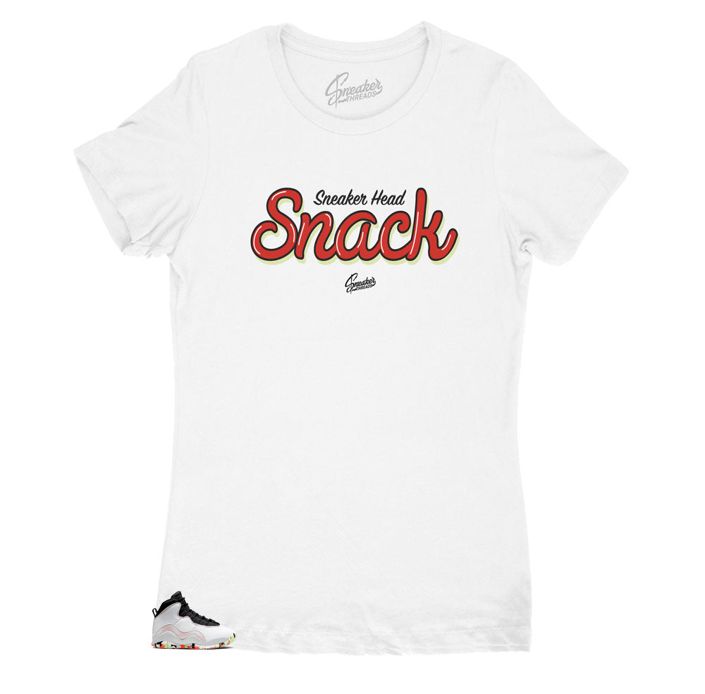 Jordan 10 Ember Glow snack shirt for women