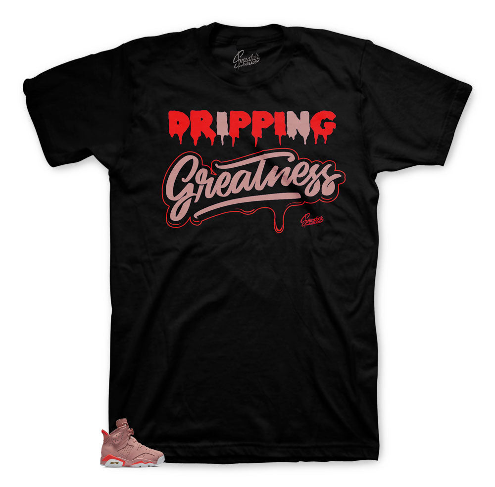 Millennial Pink Jordan 6 sneaker tees match retro 6s shoes.