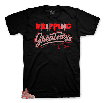 Millennial Pink Jordan 6 sneaker tees match retro 6s shoes.