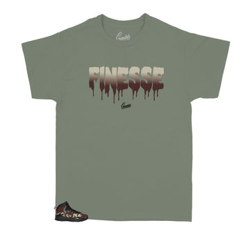 kids Jordan 10 woodland camo matches kids shirts