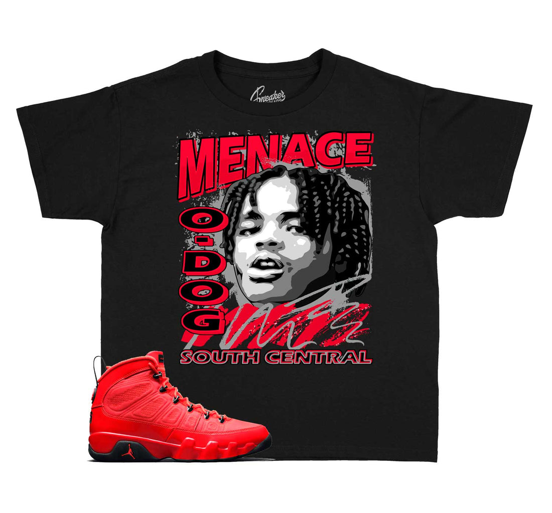 Kids Jordan 9 Chile Red Sneaker Tees