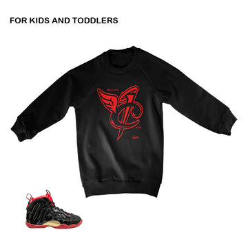 Sweatshirts match vamposite shoes | Lil polite dracula crews.