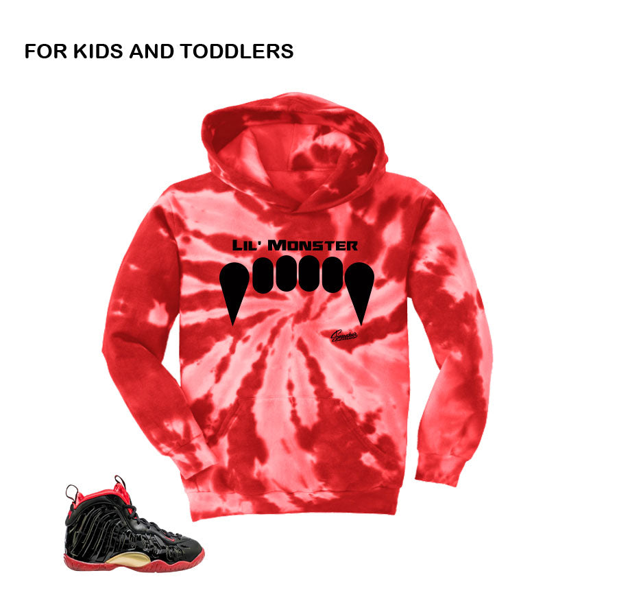 Kids foam hoodies match vamposite shoes | Lil posite dracula hoody.