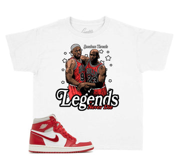 Kids Newstalgia 1 Shirt - Legends - White