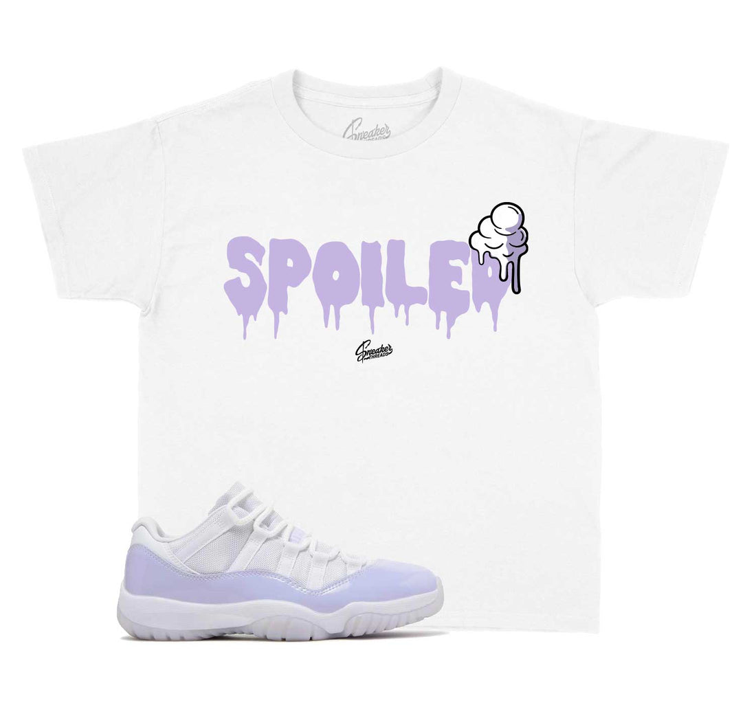 Kids Jordan 11 pure violet sneaker tees