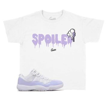 Kids Jordan 11 pure violet sneaker tees