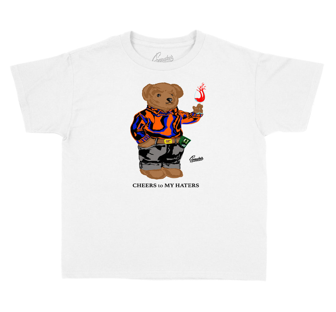 Jordan 3 Knicks kid shoe matches kid t shirt