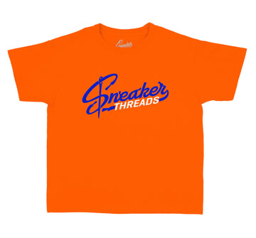 Jordan 3 knicks kids sneaker has matching kids t shirts designed to match perfect with the kids knicks