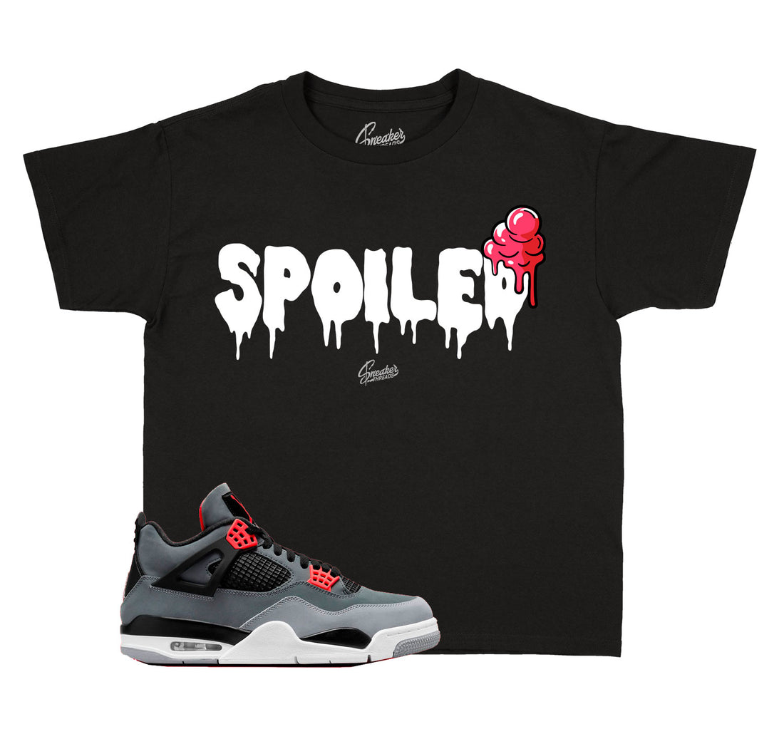 Kids Jordan 4 infrared sneaker tees