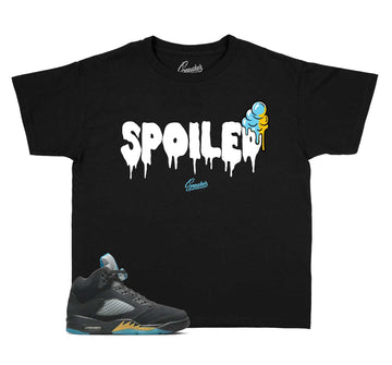 Kids Aqua 5 Shirt - Spoiled - Black