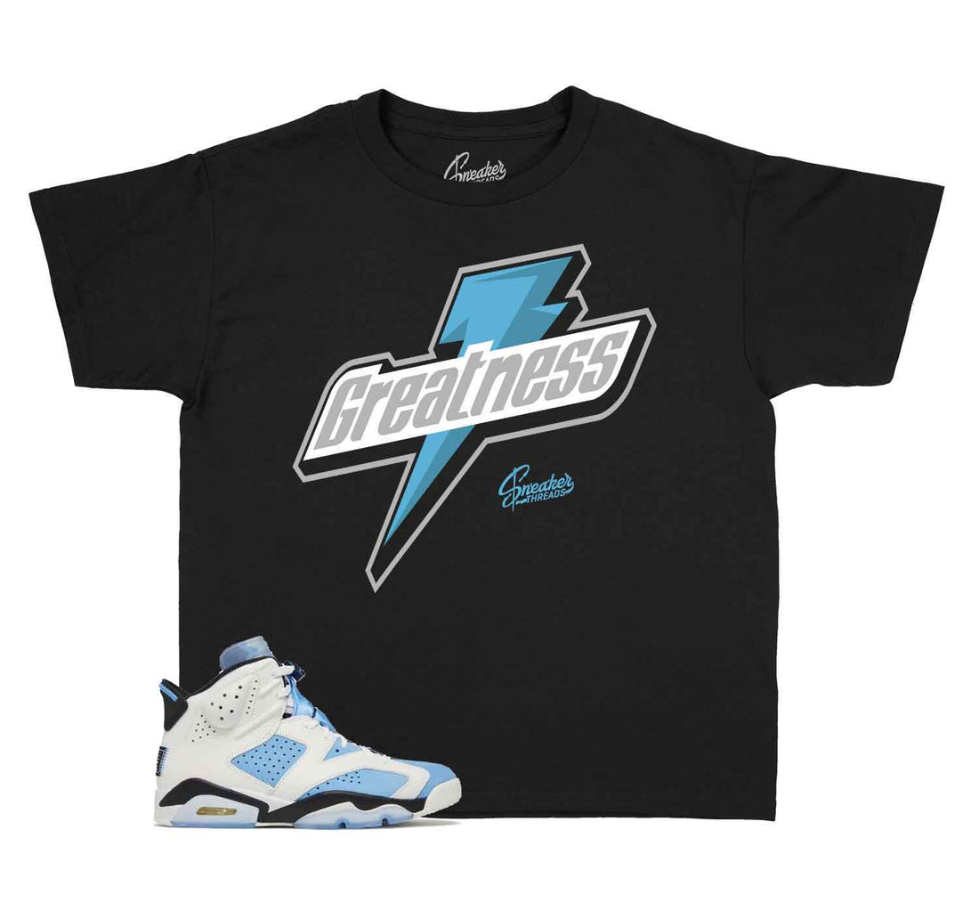 Kids Jordan 6 sneaker match tee