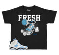 Kids Jordan 6 sneaker match tee