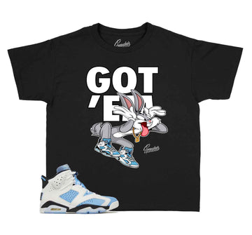 Kids Jordan 6 sneaker match tee