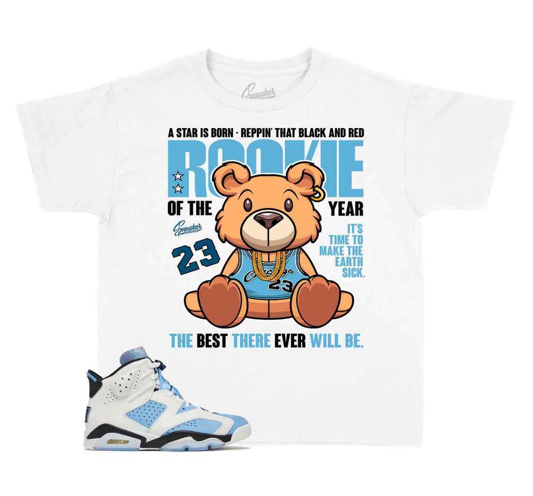 Kids Jordan 6 sneaker match tee