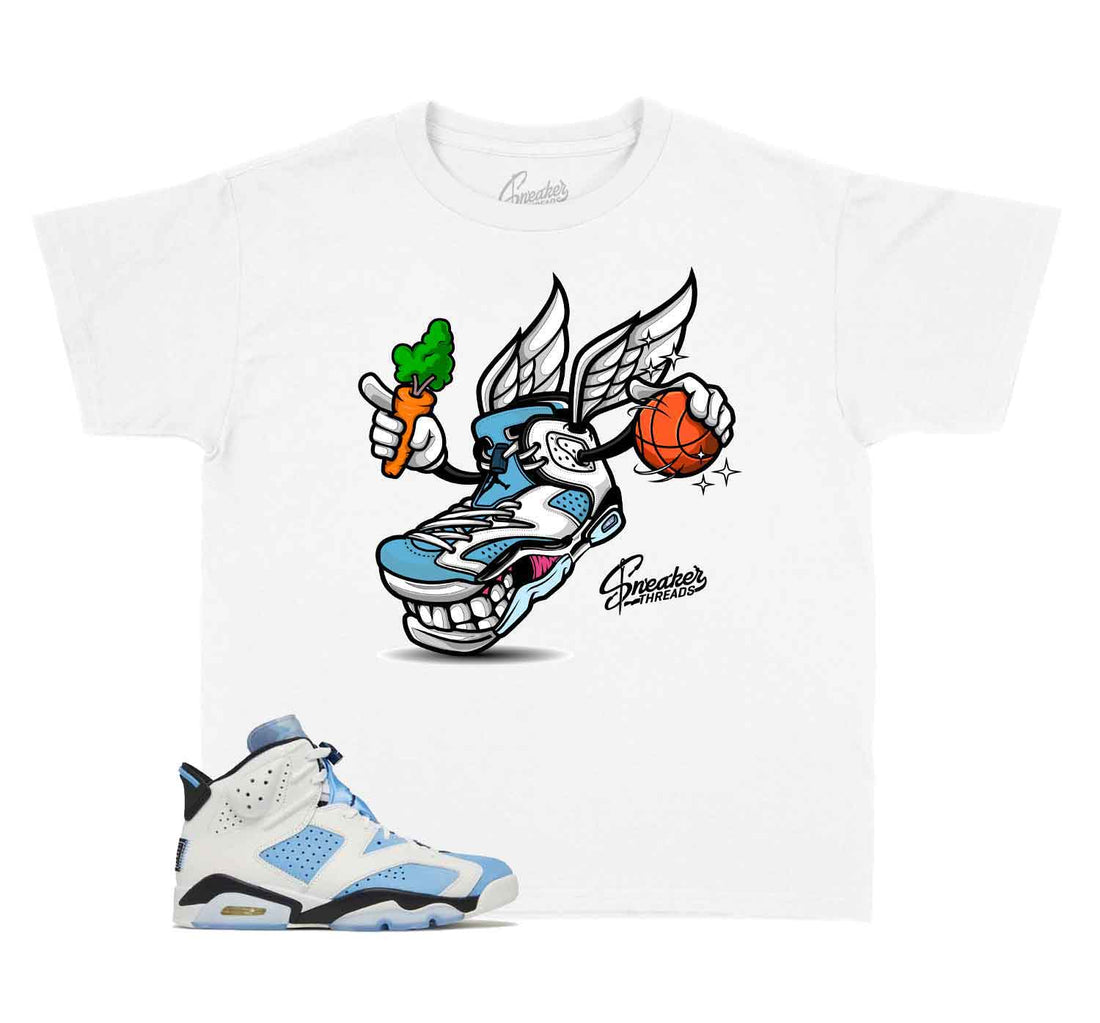 Kids Jordan 6 sneaker match tee