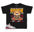 Kids Sneaker tees Match Jordan 3 Cardinal Red
