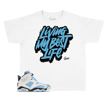 Kids Jordan 6 sneaker match tee