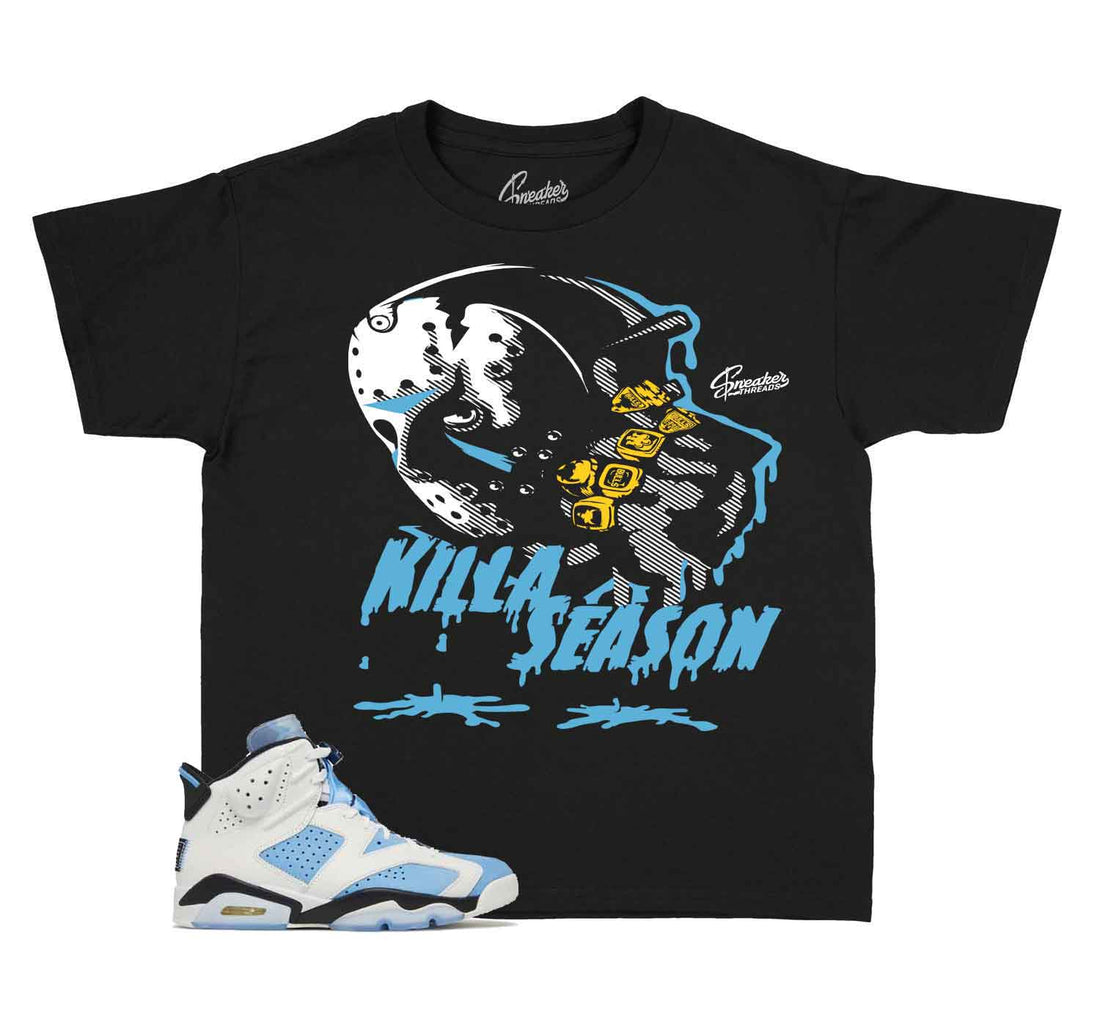 Kids Jordan 6 sneaker match tee