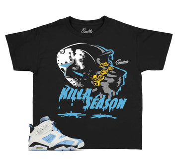 Kids Jordan 6 sneaker match tee