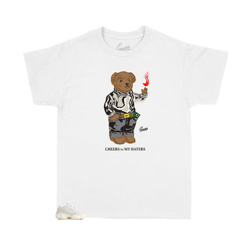 Kids cute shirts to match with Yeezy Bone White Family release