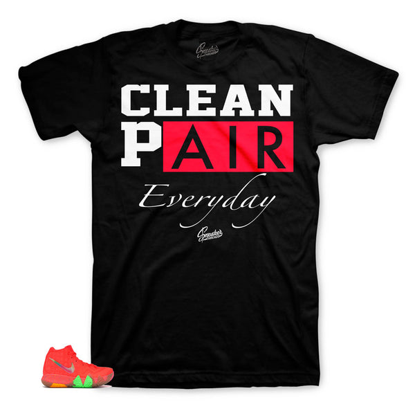 Kyrie 4 fruity pebbles sneaker tees to match shoes Kyrie 4 fruity