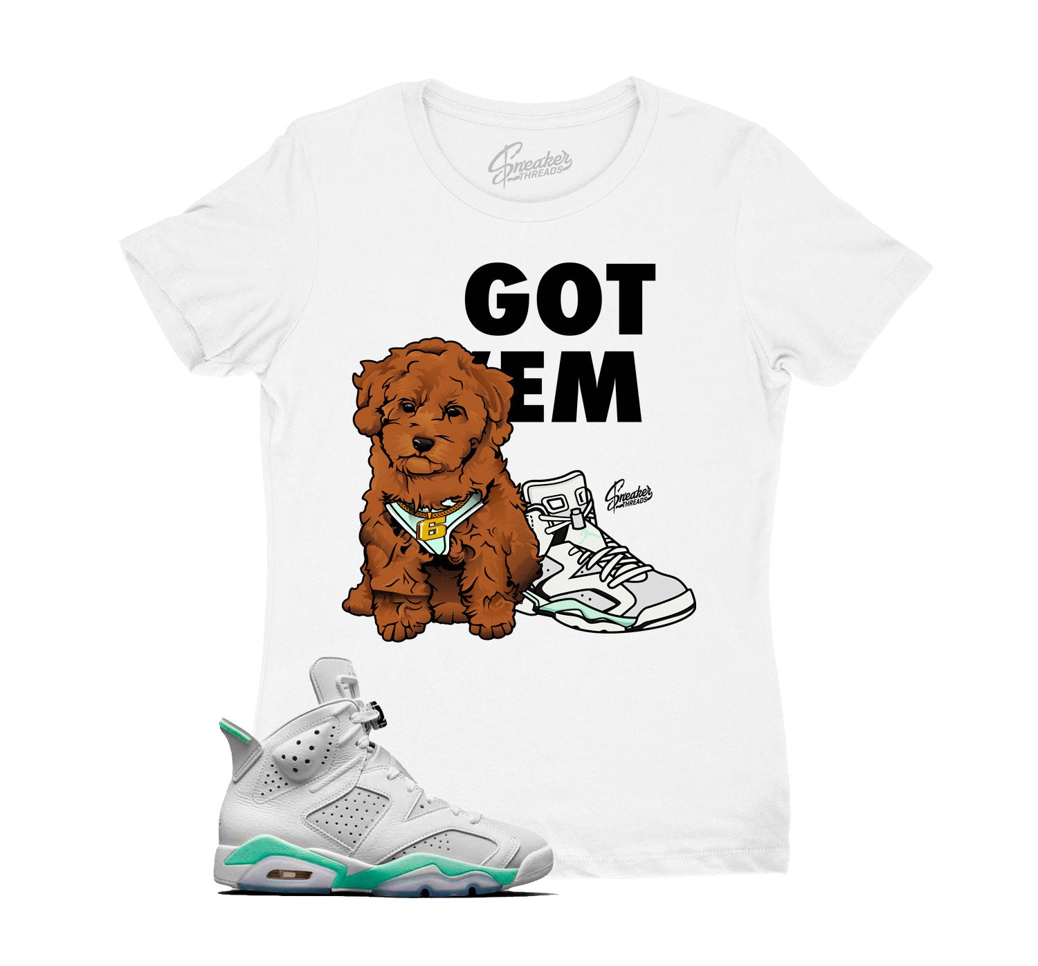 Jordan 6 mint foam sneaker tees