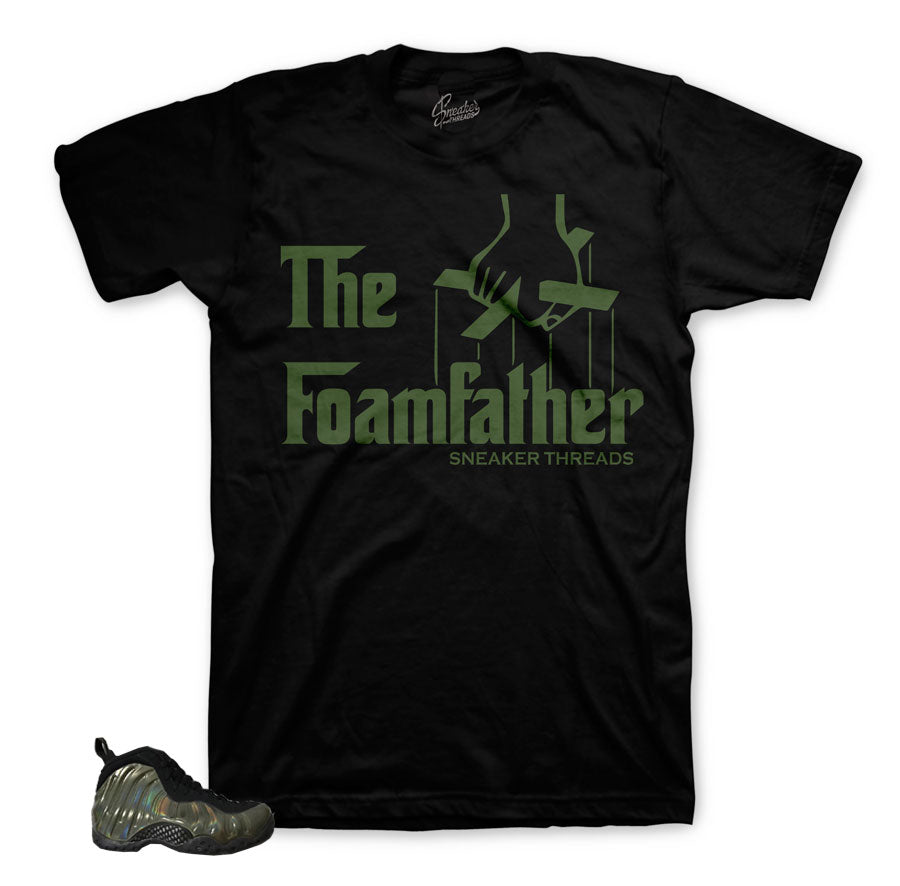 Legion green foamposite shirts | Foam official matching tee.